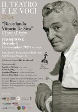Il Teatro e le Voci - Ricordando Vittorio De Sica